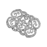 14K White Gold 1/3 Ct Tw Diamond Brooch