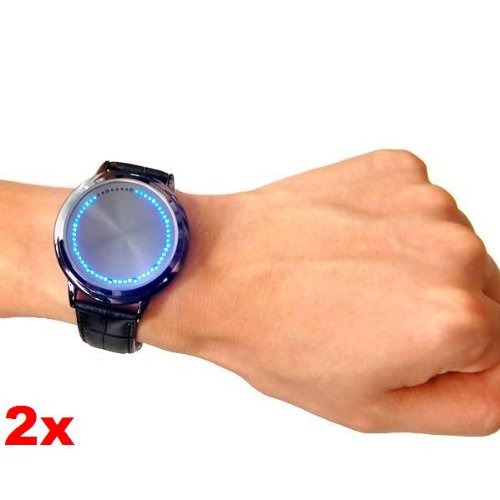 Neewer 2x Inspired Blue LED Touch Screen Watch Fashion Unisex