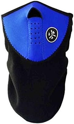 Dealtribe Neck Gaiter Skiing Facial Shield Mask Motorcycle Cycling Face Neck Warmer Blue