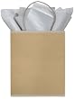The Gift Wrap Company Midas Touch Two-tone Kraft Tote Gift Bag  (Pack of 12)
