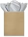 The Gift Wrap Company Midas Touch Two-tone Kraft Tote Gift Bag (Pack of 12)