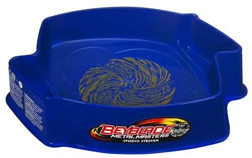 Beyblade - 37137 - Jeu de Plein d'air - Métal masters Beystadium - Arène de combat - Saison 1 - Striker Stadium - Bleu