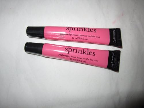 Philosophy High Gloss, High Flavor, Lip Shine Sugar Sprinkles - TWO tubes! in a Givenchy Cosmetic bag