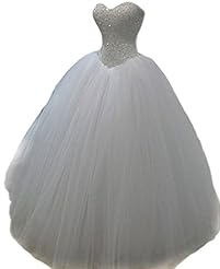 Sequined Lace-Up Beaded  Sweetheart Tulle  Ball Gown Bandage Dress/Evening Dress/Prom Dress/Party Dress/Wedding Dress 