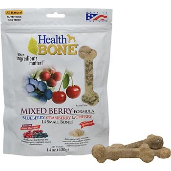 Omega Paw Health Bone Small Berry Dog Treats, 14-Ounce
