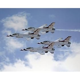 Thunderbirds (In Sky) Art Poster Print - 16" X 20"