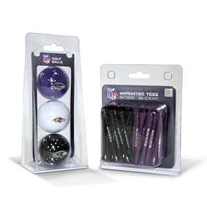 NFL Baltimore Ravens 3 Pack Baseballs (50 Pack Team Tees)