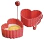 Amco Heart Silicone Egg Poacher, Set of 2