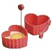 Amco Heart Silicone Egg Poacher, Set of 2