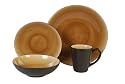 Gibson Luminaire 16 pc Dinnerware Set, Honey