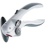 Zyliss Lock N' Lift Manual Can Opener with Lid Lifter Magnet, White