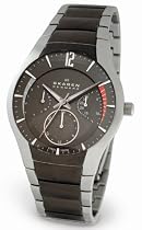Skagen Gents Three Hand Multieye with Dark Grey Dial and Stainless Steel Bracelet Watch