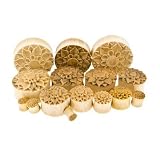 Crocodile Wood Plugs With Flower Engrave - 7/16 - Sold As A Pair