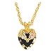 Black Hills Gold Necklace - Black Onyx - Heart