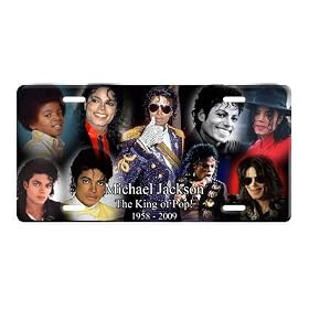 Michael Jackson Collage License Plate