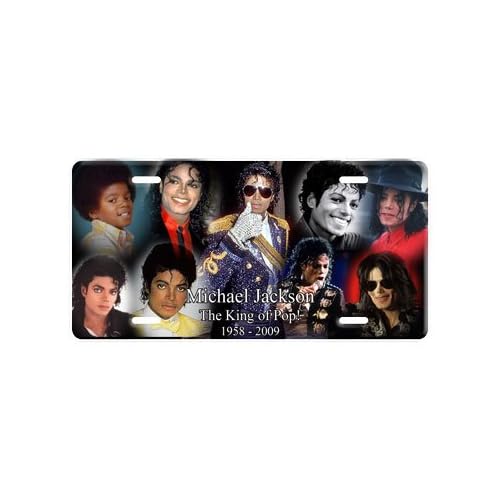 Michael Jackson Collage License Plate