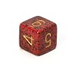 Chessex Speckled 16mm d6 Dice, Golden Strawberry with numbers