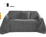 Produkt-Bild: Tagesdecke &Uuml;berwurf Alcantara anthrazit 210x280cm
