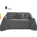 Tagesdecke �berwurf Alcantara anthrazit 210x280cm