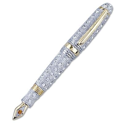 Crystal Pen Brooches