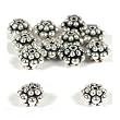 12 Cluster Bali Beads Sterling Silver 4x6