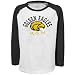 Southern Miss Golden Eagles Preschool Black-Cream Outlaw Long Sleeve Raglan Slub T-shirt (4)