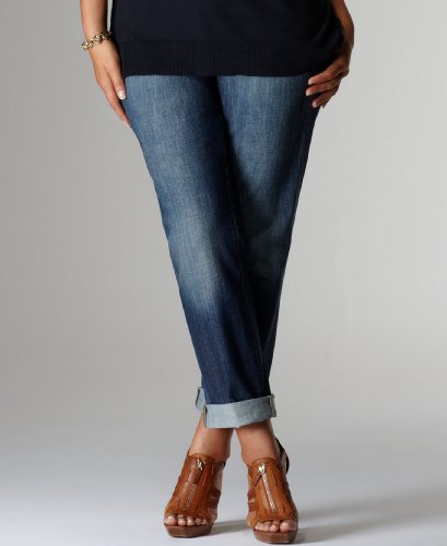 Calvin Klein Jeans Plus Size Jeans - Boyfriend Straight Leg Denim Wash