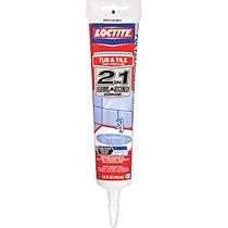 Loctite 1515861 Polyseamseal Tub and Tile Adhesive Caulk, 5.5-Ounce Tube, White
