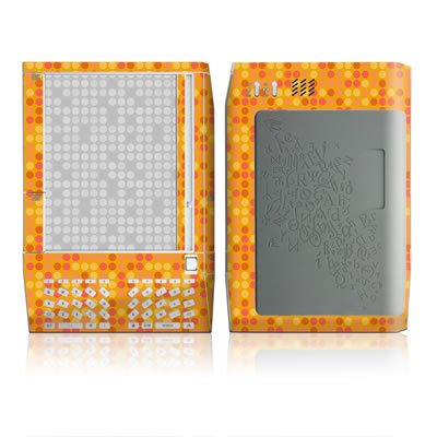 Dots Orange Design Protective Decal Skin Sticker for Amazon Kindle E-Book Reader (Version 1.0)