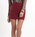 Nollie Womens Cotton Spandex Body Con Skirt