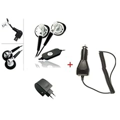 3 in 1 Stereo Headset + KFZ Ladeger�t + Netzteil Adapter f. Motorola RIZR Z8