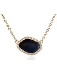 T Tahari Resin and Crystal Pendant Necklace, 18"
