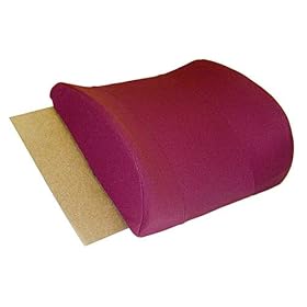 Duro-Med Relax-A-Bac Lumbar Cushion with Composite Board Insert and Strap, Burgundy