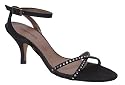 Tango - Strappy sandal in suede fabric with crystal detail on straps