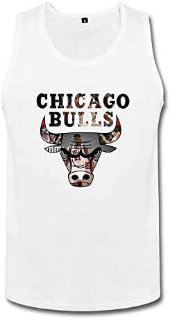 NBA Chicago Bulls 2015 Mens Tank Tops Small White