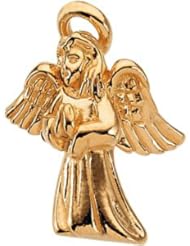 14k Yellow-Gold Angel Lapel Pin by US Gems