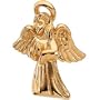14k Yellow Gold Angel Lapel Pin 9mm - JewelryWeb
