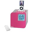 iHome Spacesaver Dual Alarm Clock Radio for iPod - Pink (IH12P)