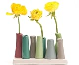 Chive Pooley 2 8-Tube Vase, Green