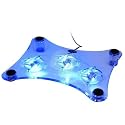 USB NOTEBOOK COOLER COOLING PAD 3 FANS FOR LAPTOP PC