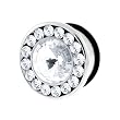 SUPER BLING WITH O RING Gauge: 9/16 Sold as a Single Unit