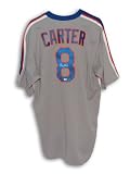 Gary Carter Autographed New York Mets Majestic Gray Throwback Jersey