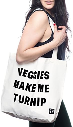 Veggies Make Me Turnip Tote Bag-Natural 2-One Size (OS)