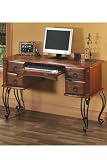 Review Home Decorators Collection  / Statesman Computer Desk Four-drawer Antique Oak