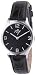 Joy By Joy JW502 Ladies Classic Redondos Watch with Jet Black Lacquered Dial and Genuine Leather Strap
