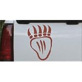 6in X 4.1in Brown -- Tribal Indian Bear Claw Western Car Window Wall Laptop Decal... by Rad Dezigns
