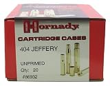 Hornady Unprimed 404 Jeffrey Cartridge Case