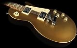 Gibson Les Paul Studio 50\'s Tribute with Dark Back and Humbuckers Electric Guitar, Satin Gold Top