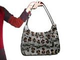 Blue Iris Mink Animal Print Handbag