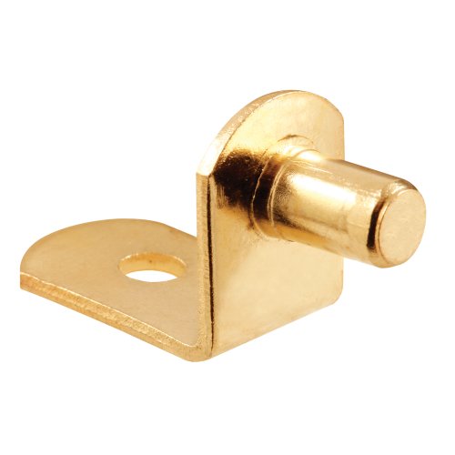 Prime Line Products U 9054 Shelf Support Peg 1 4 Inch Brass Plated